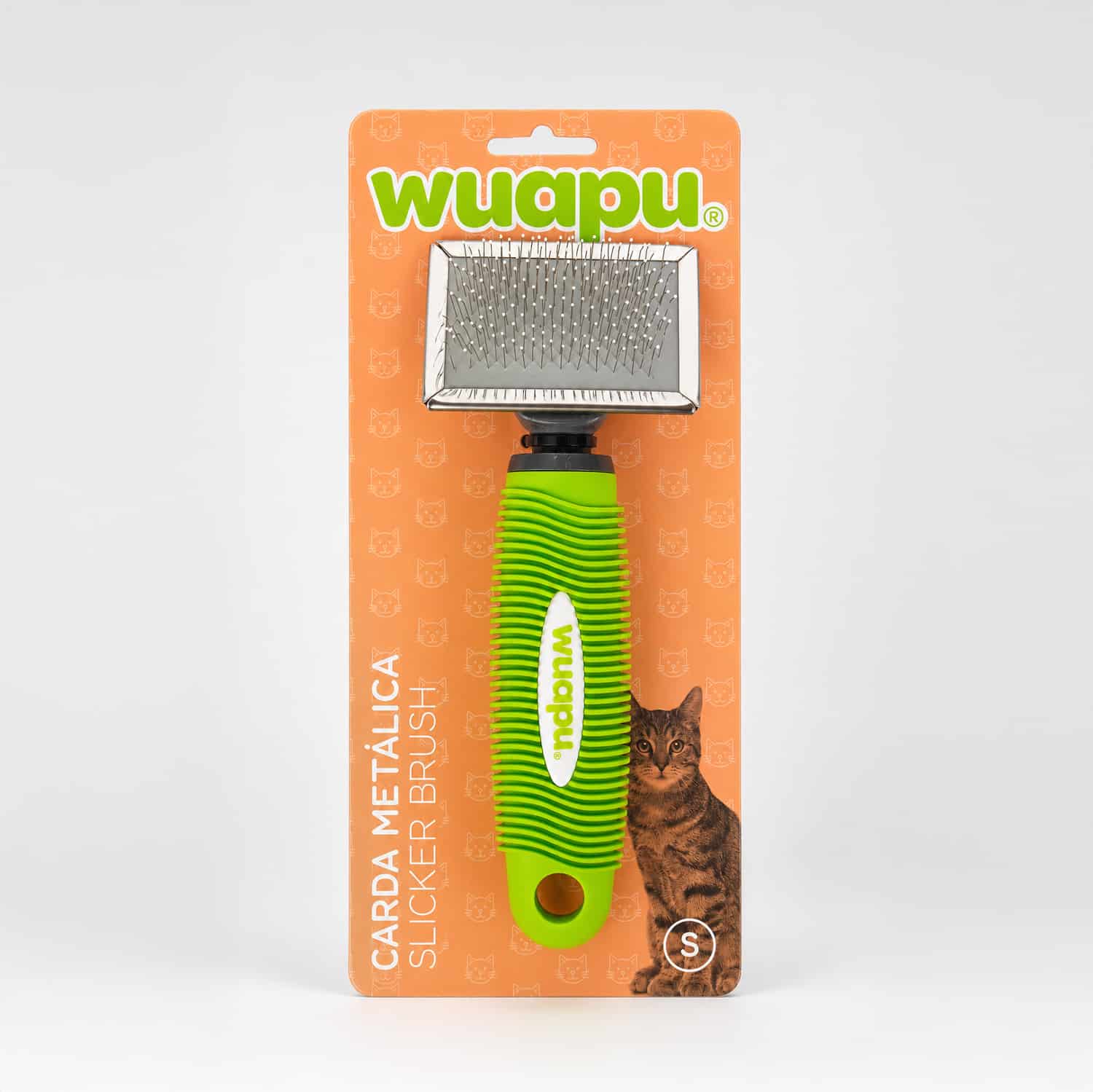 Cepillo carda metálica gatos